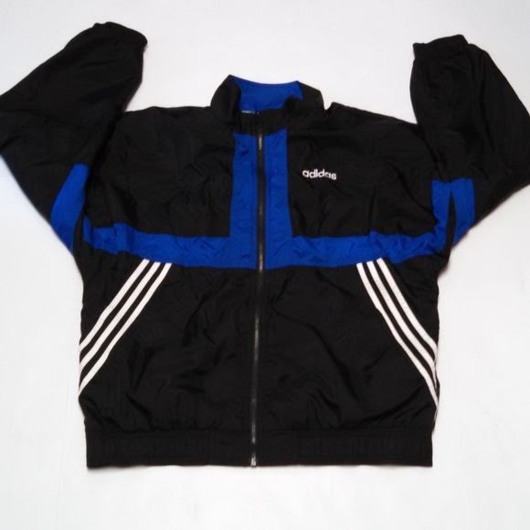 adidas Other - Adidas Track Jacket Large Windbreaker Lined Zip Up